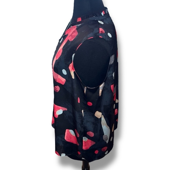 NIC +ZOE Kaleidoscope Tank - Black Multi XXL - Picture 3 of 12